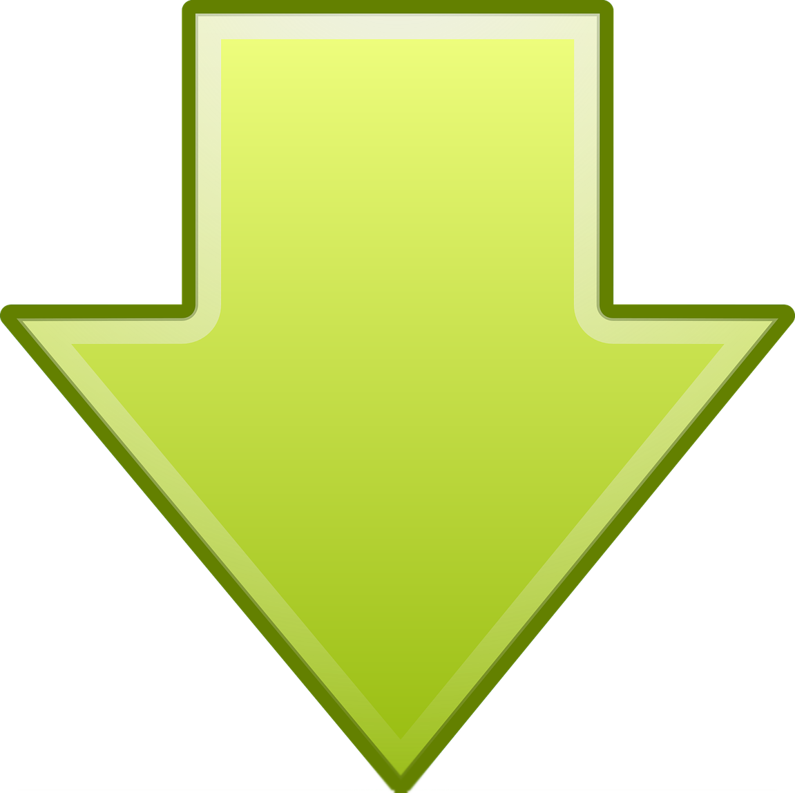 Arrow pointing down
